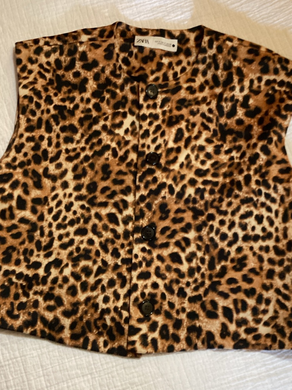 Zara Leopard Print Vest